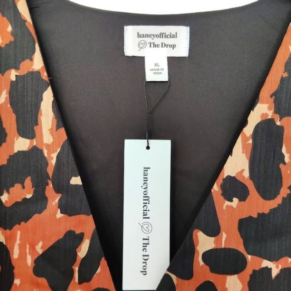 NWT - Haneyofficial The Drop Leopard Print Maxi Dress - Picture 6 of 9